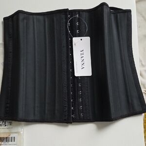 Anna Black Corset with Hook Closure